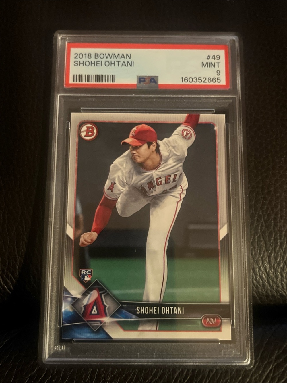 Topps Bowman 49 Shohei Ohtani Rookie Card PSA 9 Mint